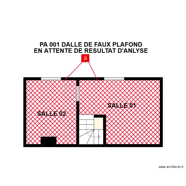 ETAGE 02 BAR DES HALLES. Plan de 4 pièces et 14 m2