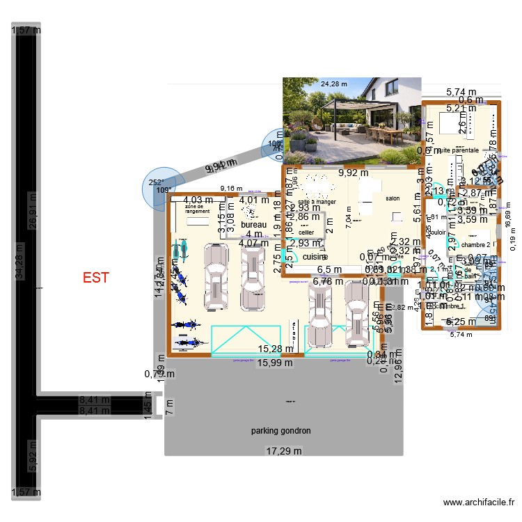 ROUTE D\'ACCES A L\'EST. Plan de 0 pièce et 0 m2
