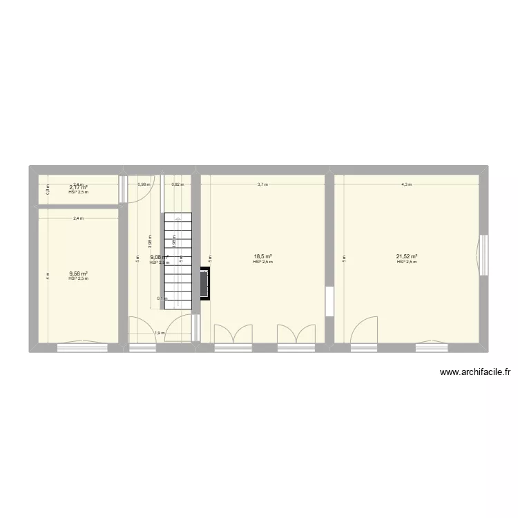 Vaumort existent. Plan de Vaumort existent. Plan de