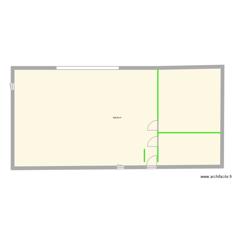 Maison Cogolin. Plan de 1 pièce et 126 m2