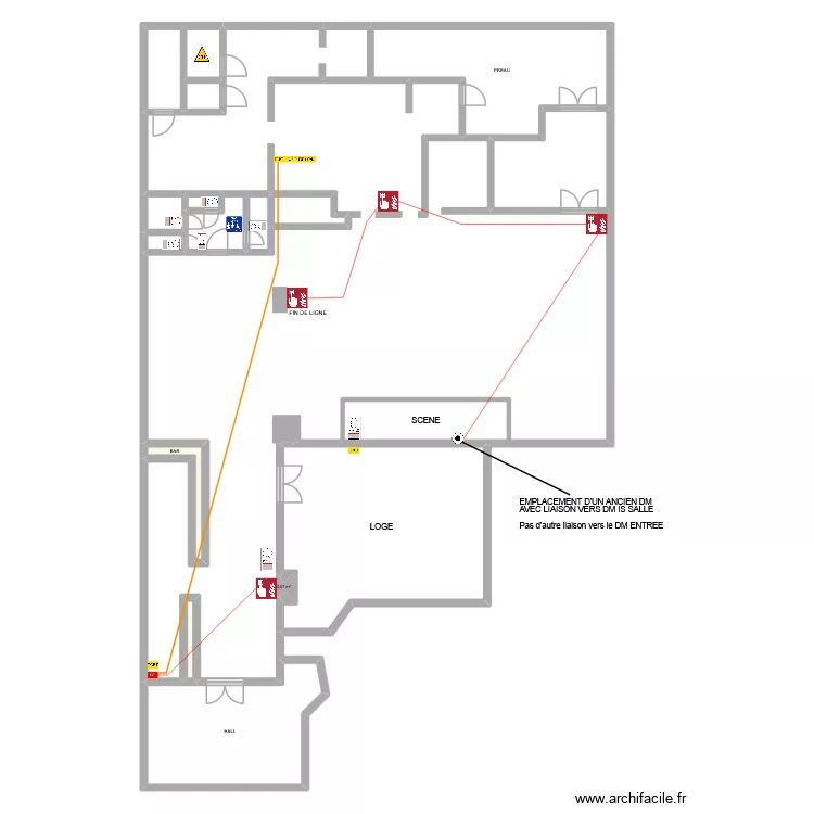 les enfants  terribles. Plan de 18  et 366 m²