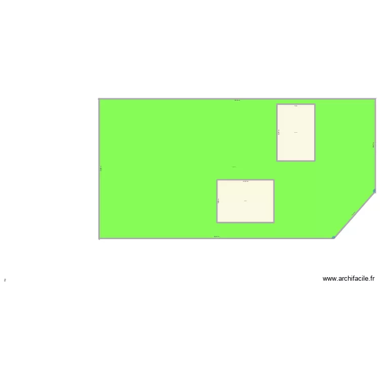 TERRAIN TIARE. Plan de 3  et 1907 m²