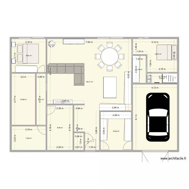 Loison sous ok. Plan de 11 Pièces et 152 m² Loison sous ok. Plan de 11 Pièces et 152 m²