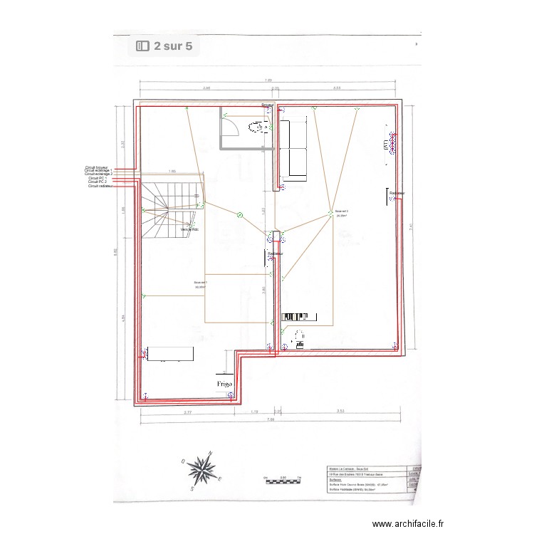 Cavanna. Plan de 0 pièce et 0 m2