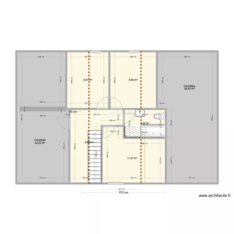 20250225 Bussi&egrave;re &eacute;tage. Plan de 