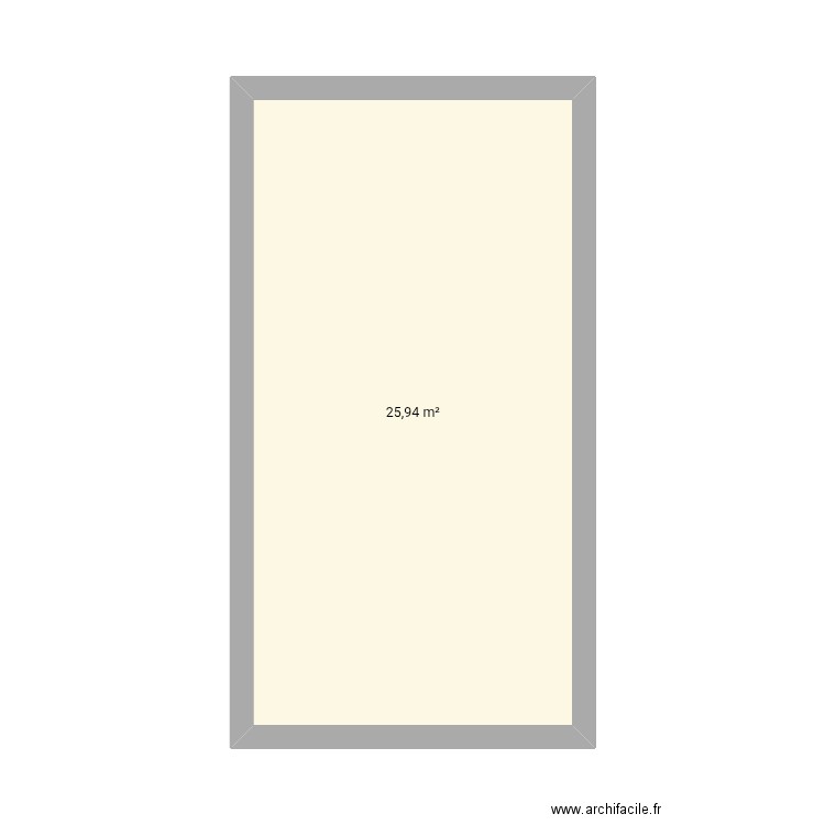 Maison 1. Plan de 1 pièce et 26 m2