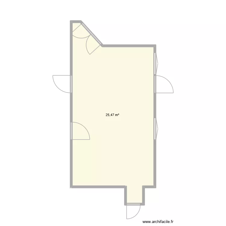 GUYOMARD CUISINE. Plan de 1  et 25 m²