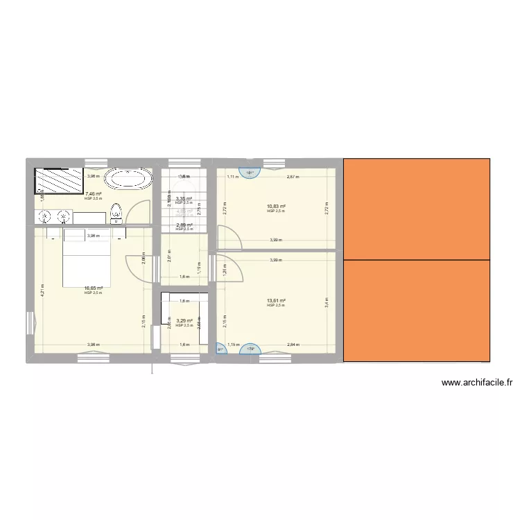 maison rivarenne modifier 4 chambres. Plan de 18  et 247 m²