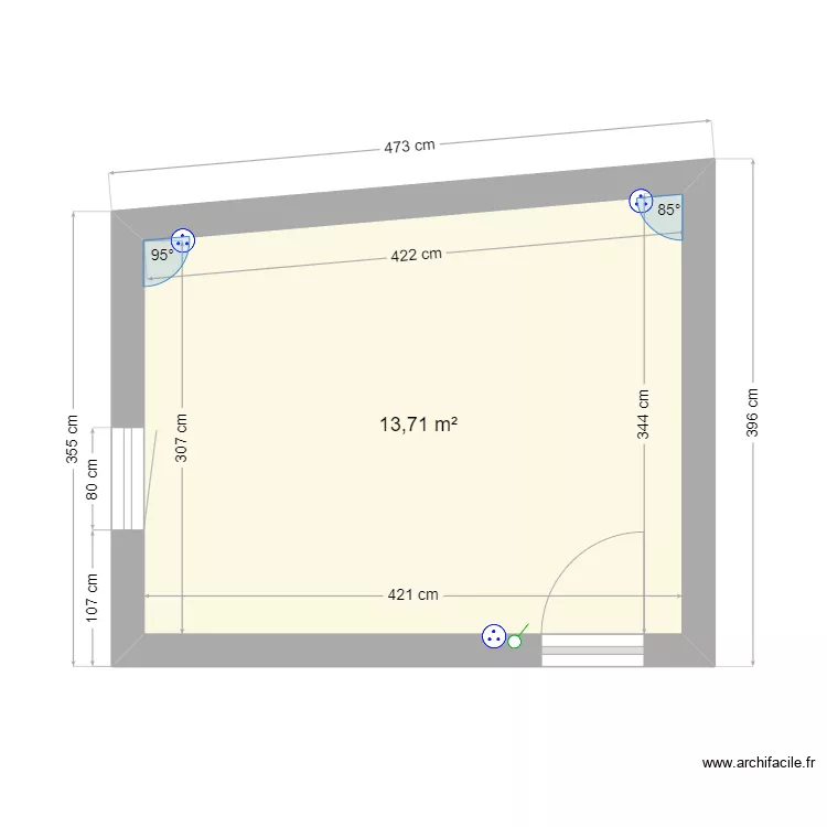 Grand chambre . Plan de Grand chambre . Plan de