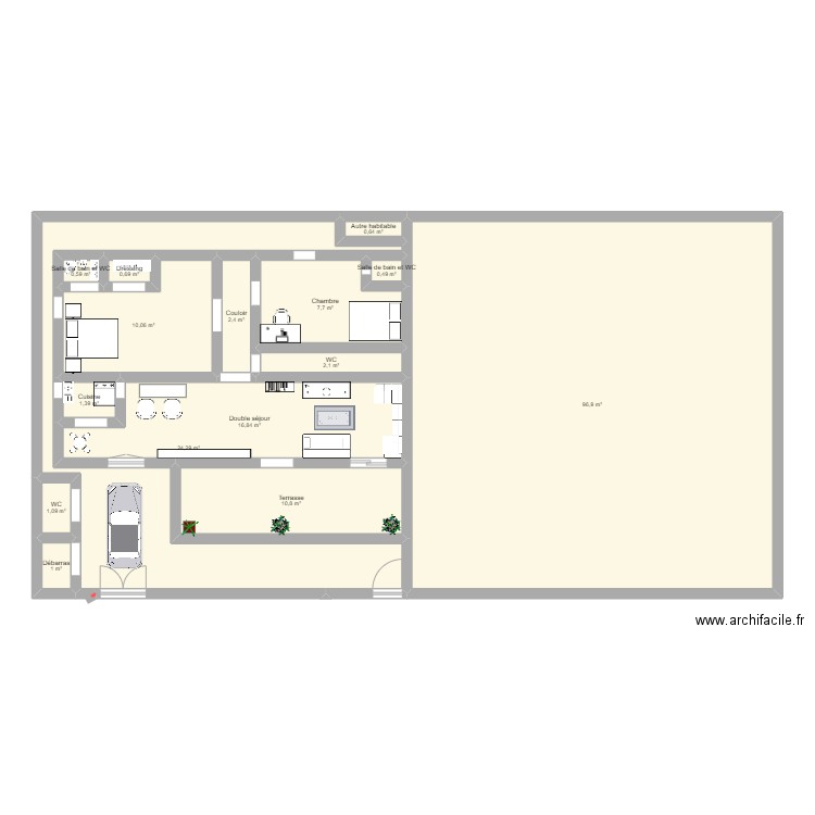 Corinne LAISON. Plan de 15 pièces et 177 m2