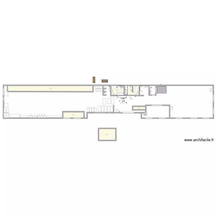 Local commercial La tribu. Plan de 