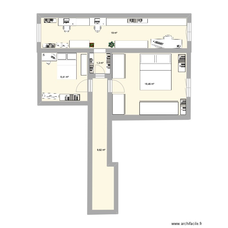 Cuisine. Plan de 0 pièce et 0 m2