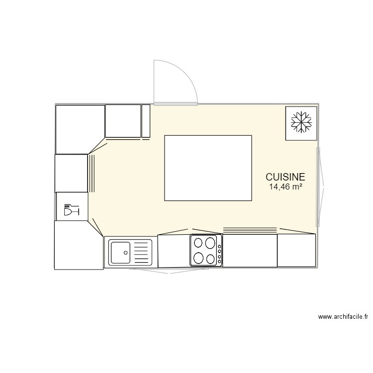 CUISINE PLOUASNE PLAN N° 2. Plan de 0 pièce et 0 m2