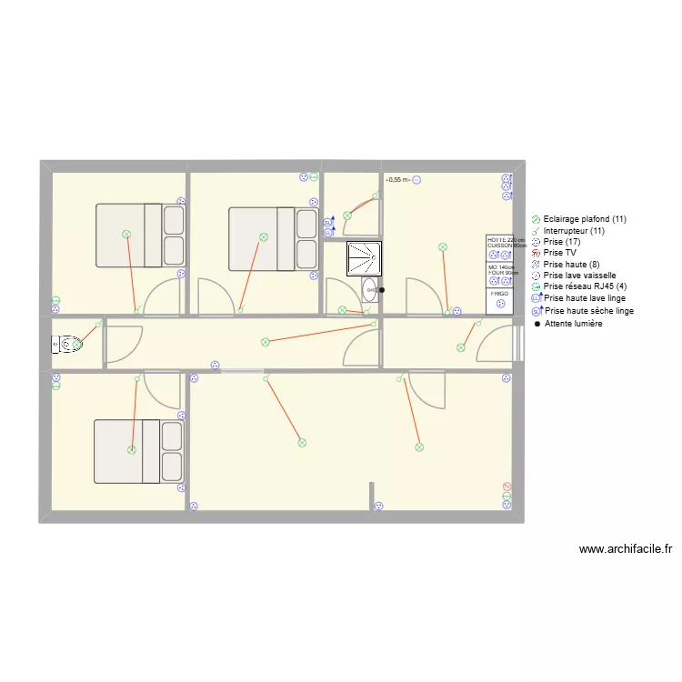 CASTEL. Plan de 8 et 74 m² CASTEL. Plan de 8 et 74 m²