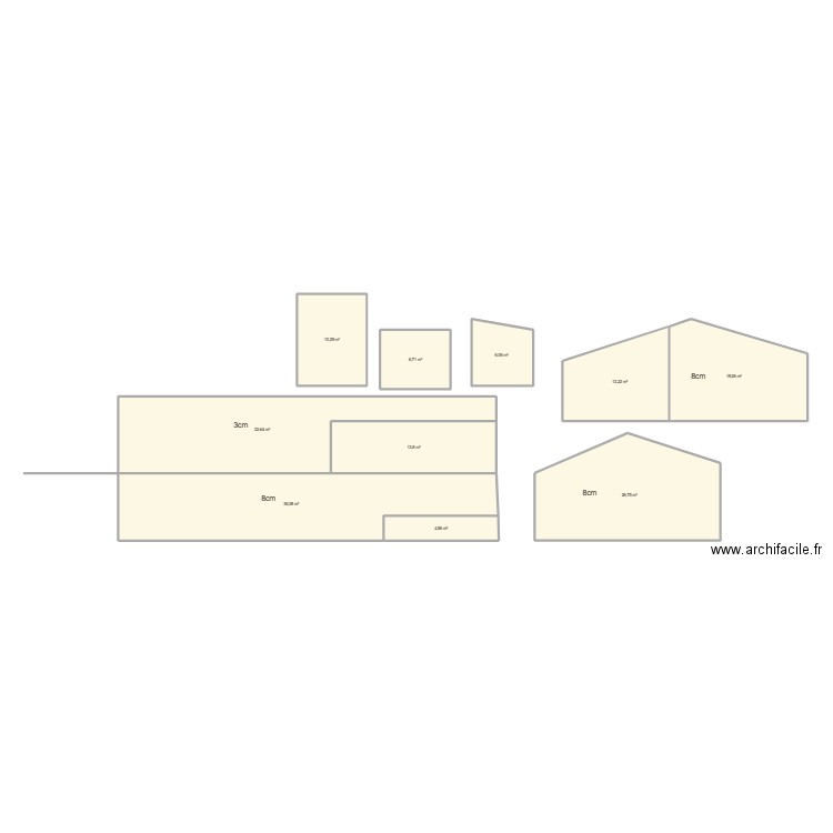 hourtin jj. Plan de 10 pièces et 170 m2
