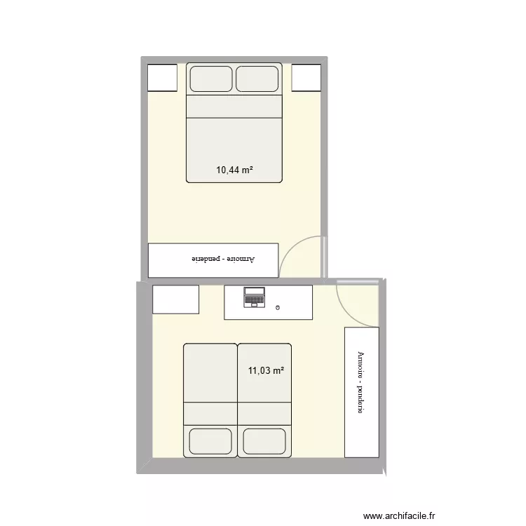 maison 3. Plan de 2 et 21 m² maison 3. Plan de 2 et 21 m²