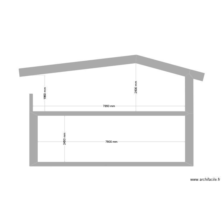 FZCE EST BIS. Plan de 1 pièce et 18 m2