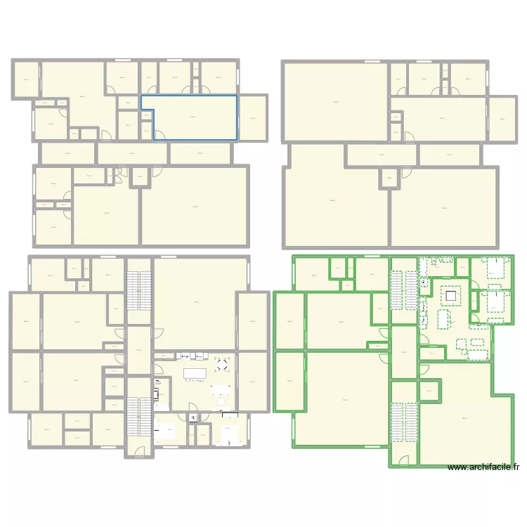 12 logements. Plan de 
