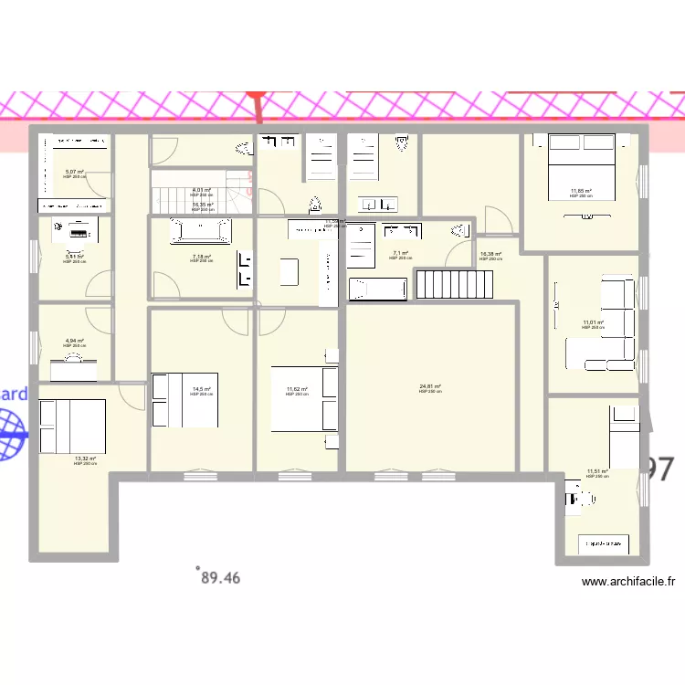 CONDE positionnement conteneur . Plan de 