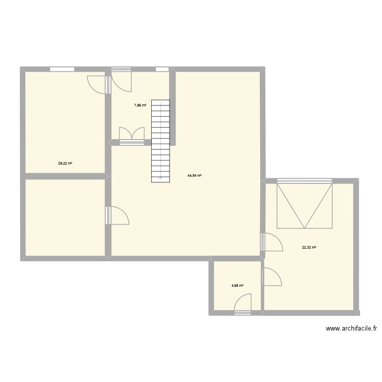 plan itech Achifacile. Plan de 5 pièces et 108 m2