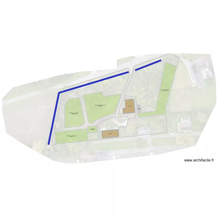 plan pistes et pature aout 2025. Plan de 