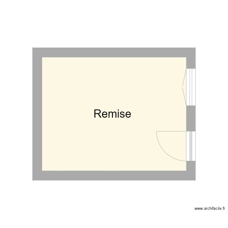 0173. Plan de 1 pièce et 12 m2