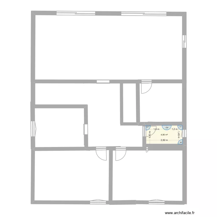 maison 07/2026 (3). Plan de 1 et 4 m² maison 07/2026 (3). Plan de 1 et 4 m²