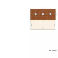 Plan de facade et toiture Garage Projeté