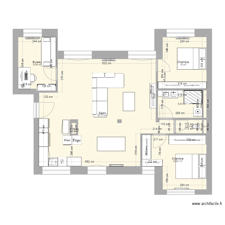 V2 5. Plan de 0 pièce et 0 m2