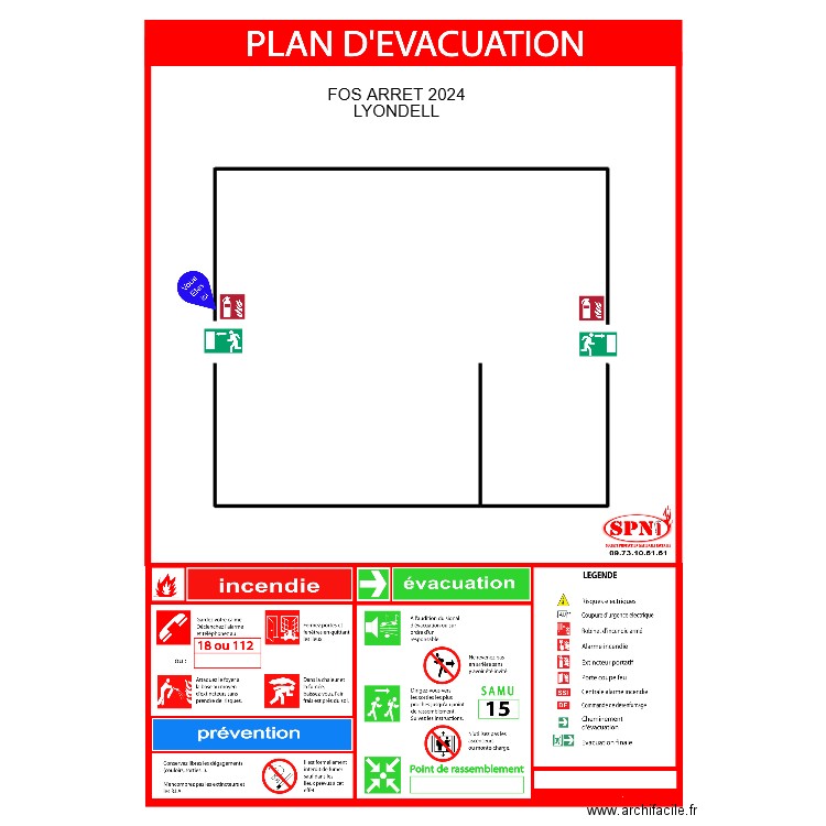 lox lyondell fos arret2024. Plan de 0 pièce et 0 m2