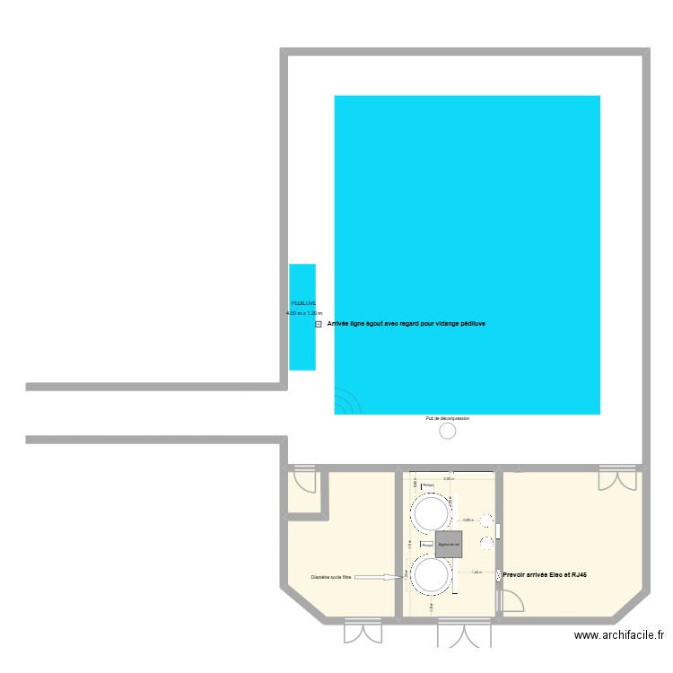 Jeremy Pau. Plan de 3 pièces et 68 m2