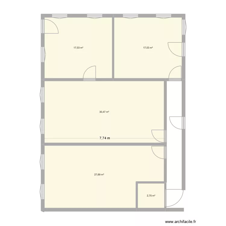 bureau sarens. Plan de 5  et 95 m²