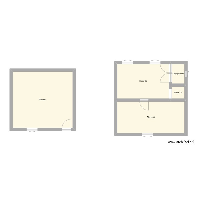350602302. Plan de 5 pièces et 64 m2