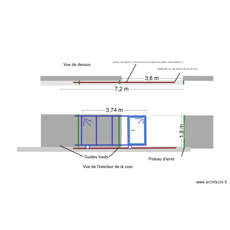 plan pose rail 12 B. Plan de 0 pièce et 0 m2