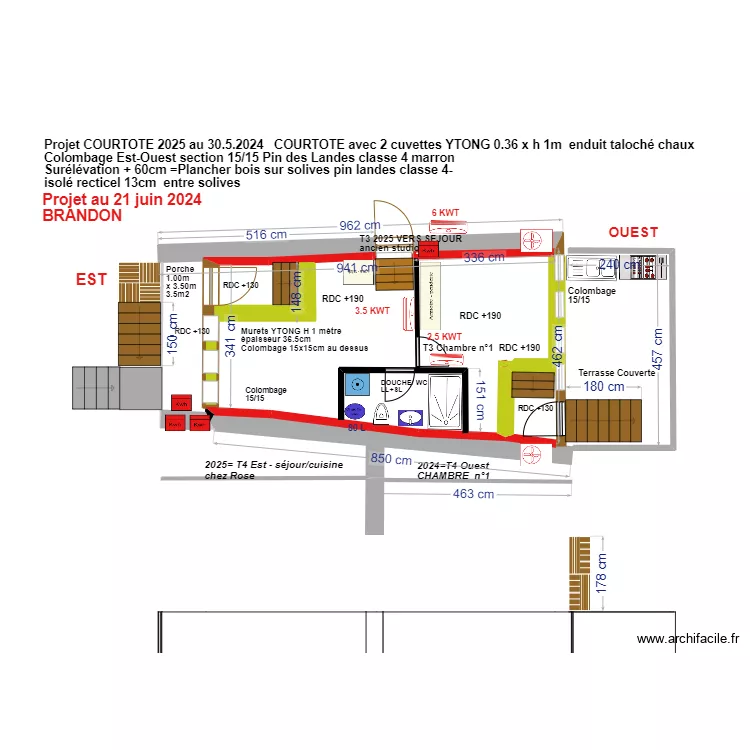 plan courtote ELECTRICITE. Plan de 