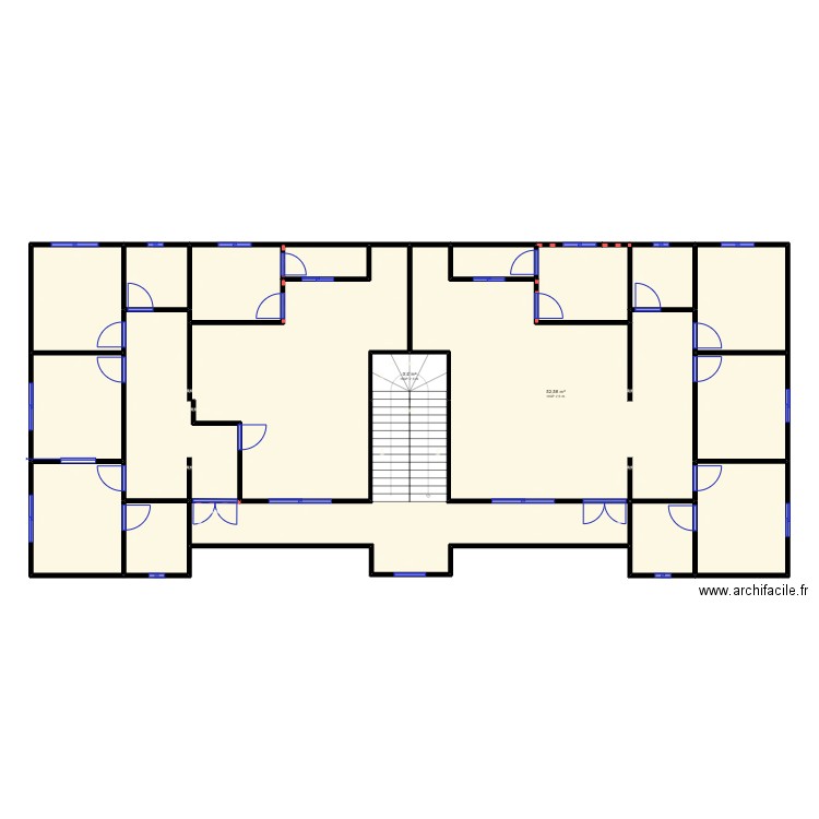 Bureau PIIA MAROUA. Plan de 18 pièces et 233 m2