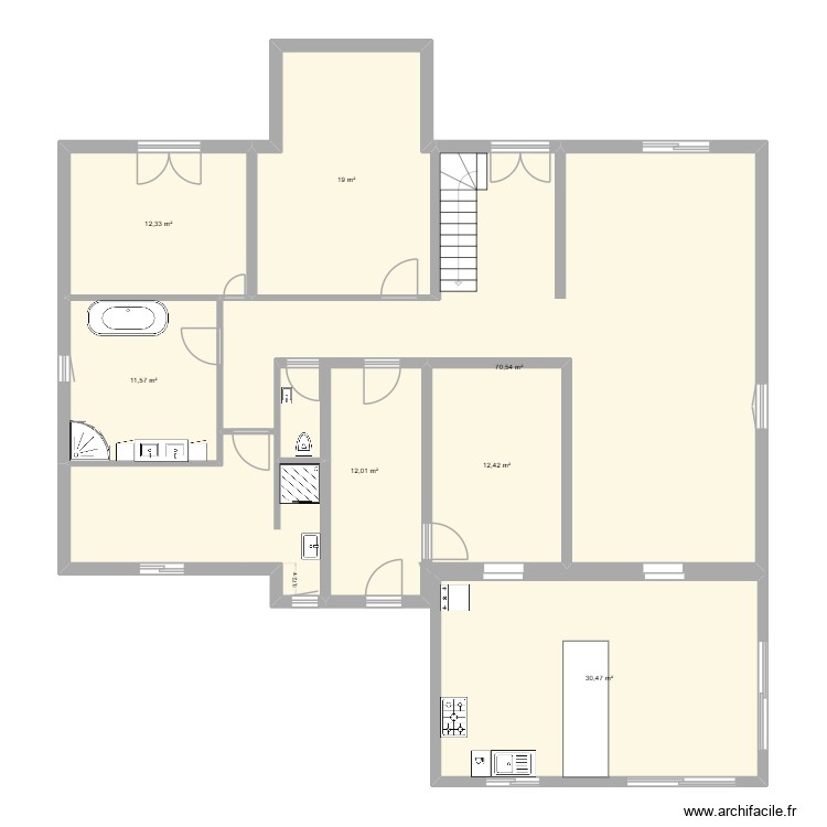 Maisonchnag&eacute;. Plan de 0 pièce et 0 m2