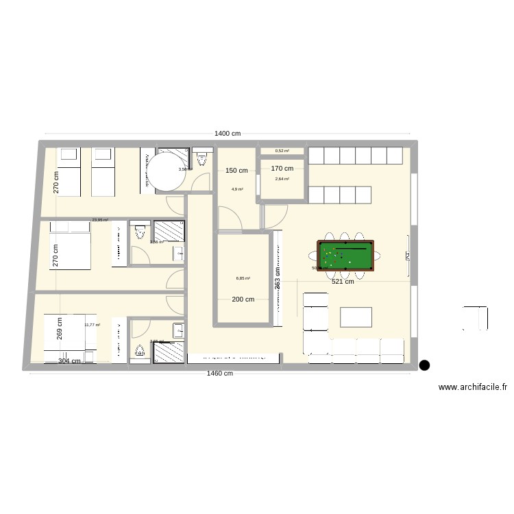 PLAN CHAMBRES JOFFRE V2. Plan de 0 pièce et 0 m2
