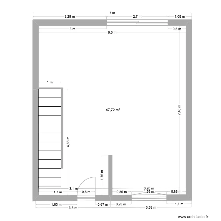 ARACHI HARG. Plan de 1 et 48 m² ARACHI HARG. Plan de 1 et 48 m²