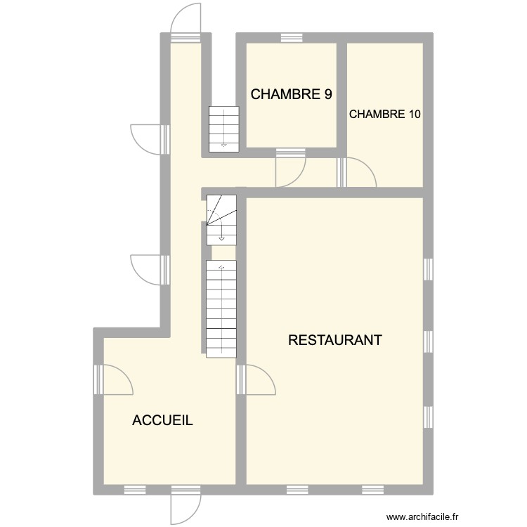 CHALET Rez de chaussée. Plan de 0 pièce et 0 m2