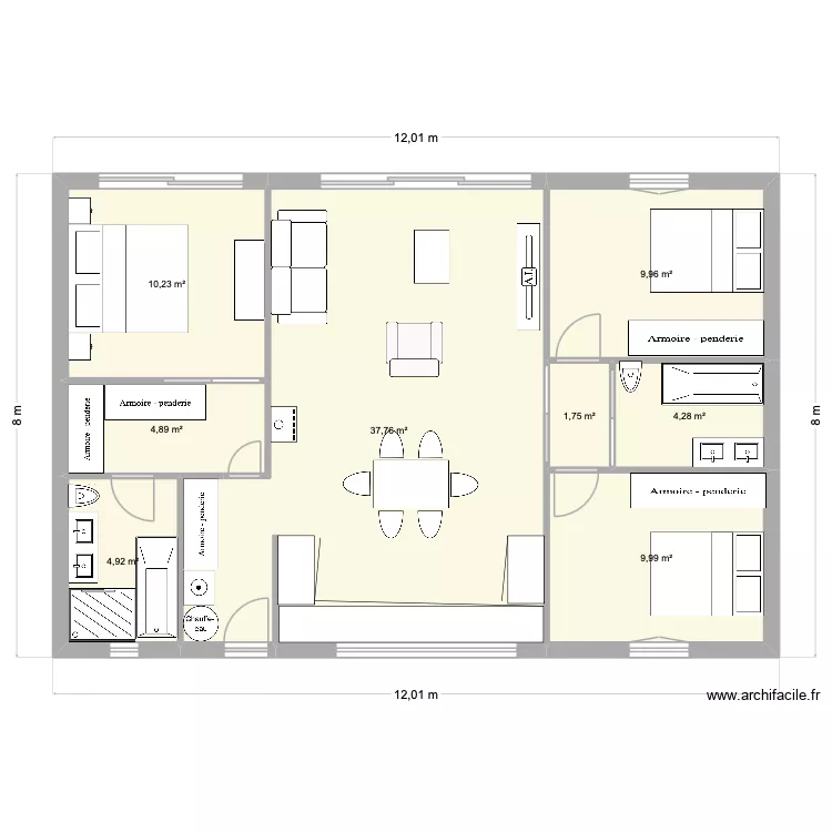 83m2 interieur. Plan de 8 et 84 m² 83m2 interieur. Plan de 8 et 84 m²