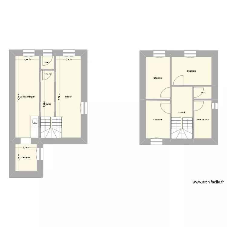 RDC Montbrun des Corbi&egrave;res. Plan de 