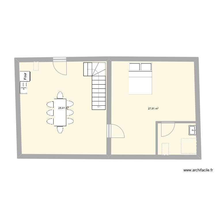Boulangerie. Plan de 0 pièce et 0 m2