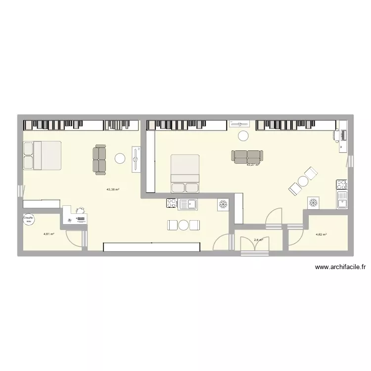 Projet Angouleme Plan 1v.2 a finir. Plan de 5 Pièces et 98 m² Projet Angouleme Plan 1v.2 a finir. Plan de 5 Pièces et 98 m²