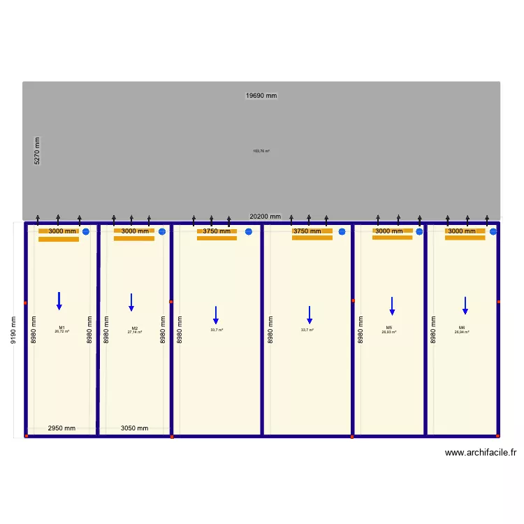 Authentic restaurant V1. Plan de 