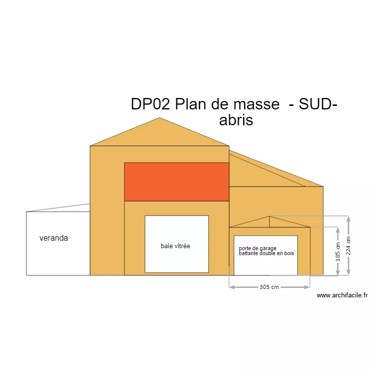 DP2 -plan de masse -sud-ABRIS APRES. Plan de 