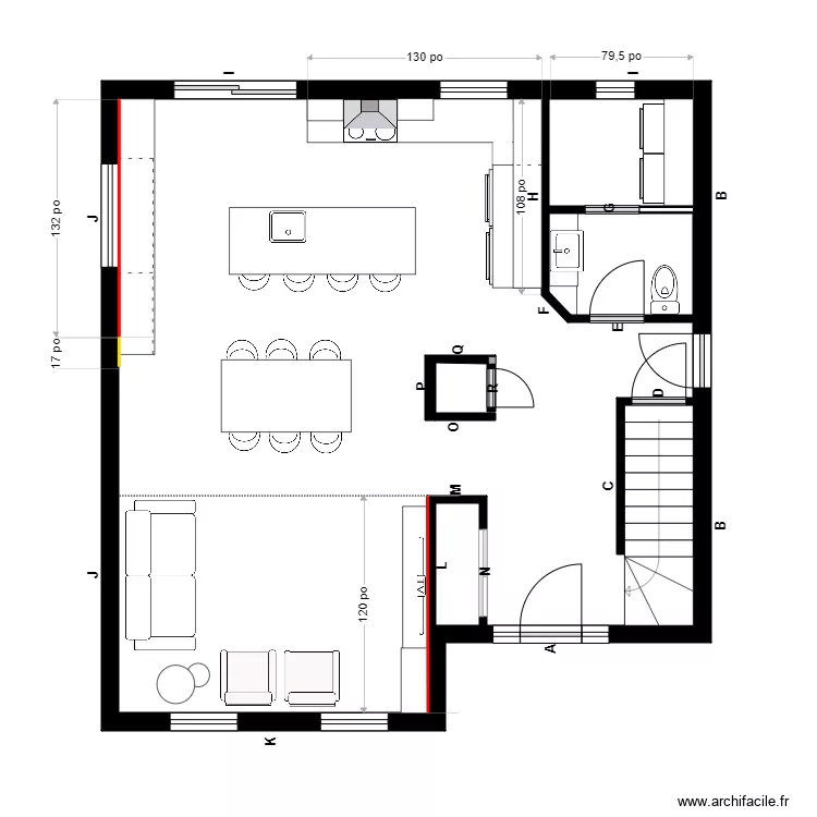 Lefrancois peinture. Plan de 2  et 64 m²