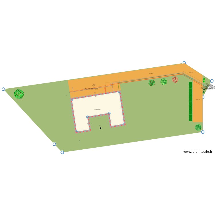 Implantation version 2 . Plan de 0 pièce et 0 m2