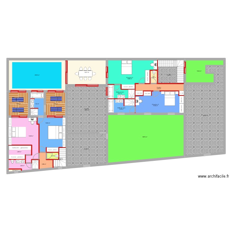 LASSEPPE PRO R+1 NOV 25 TROPEZIENNES. Plan de 25 pièces et 354 m2