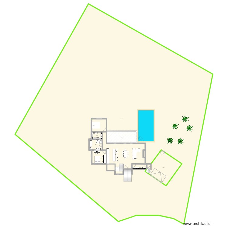 futur. Plan de 8 pièces et 1907 m2
